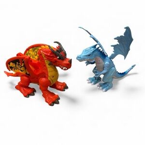 Fire & Ice Fisher-Price Eagle Talon Castle & ZuroRobo Alive Ice Blasting Dragons